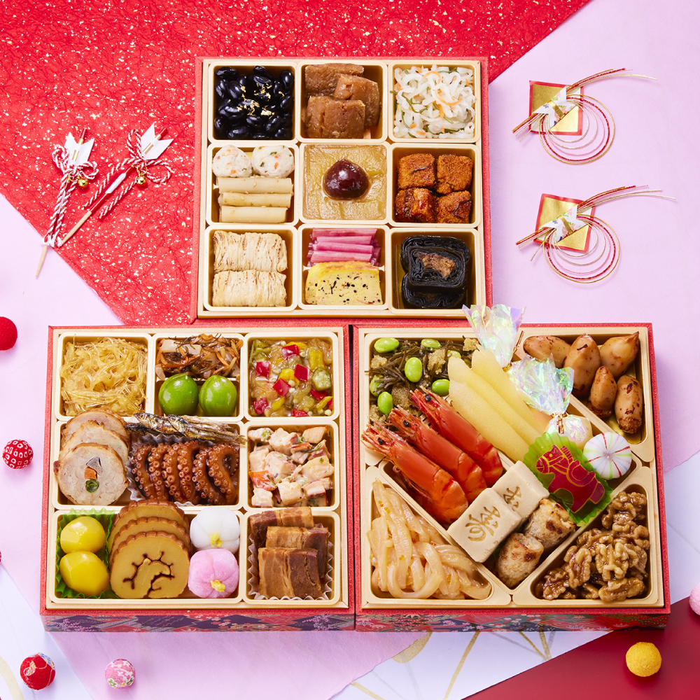 板前魂の花籠　和洋風三段重おせち