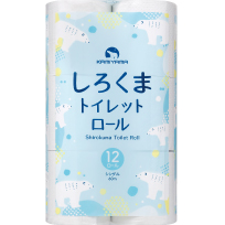しろくま トイレットロール シングル 12ロール(上山製紙・岩手県一関市)