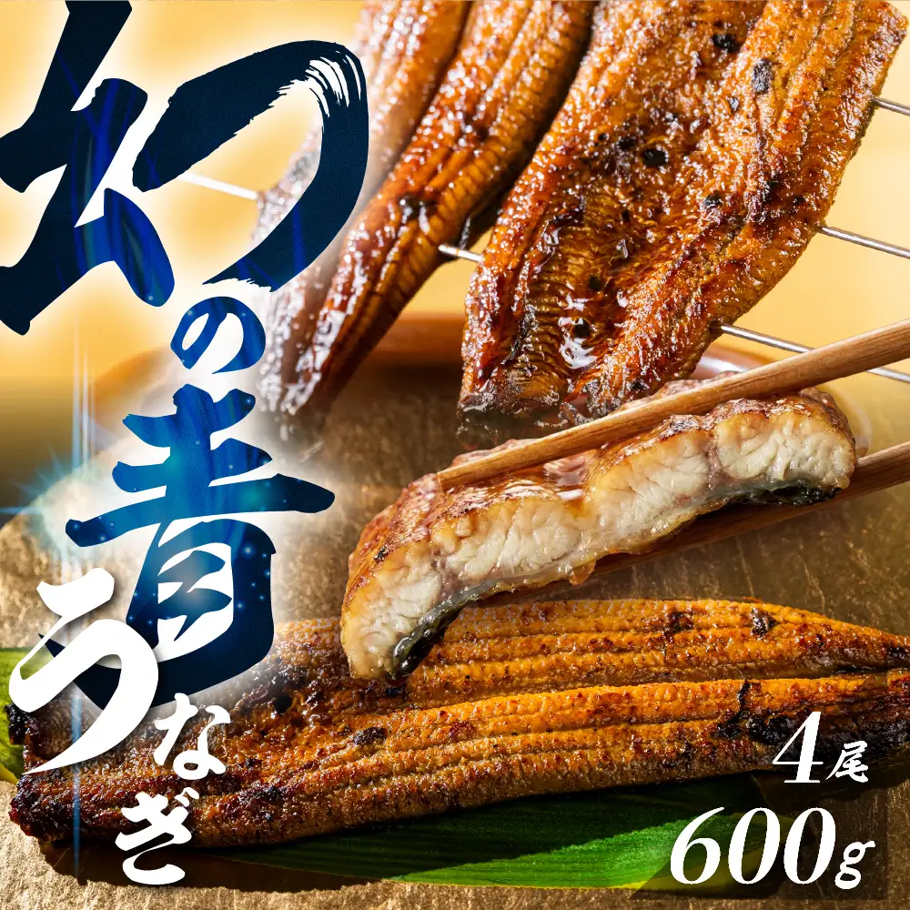愛知県田原市 幻の青うなぎ(千春うなぎ 蒲焼4尾)